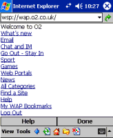WAP on a Pocket PC