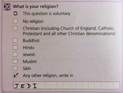 2011 Census Form - Question 20