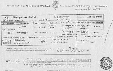 Marriage Certificate