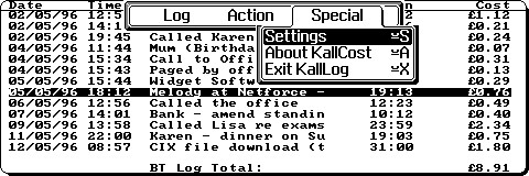 KallCost Screenshot