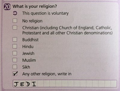 2011 Census Form - Question 20